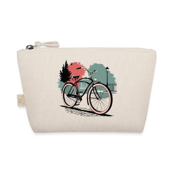 Vintage Bicycle Serenity - Organic Pouch - nature - Front