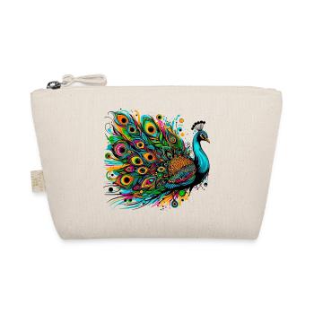 Pfau - Bio-Täschchen - Natur - Vorne