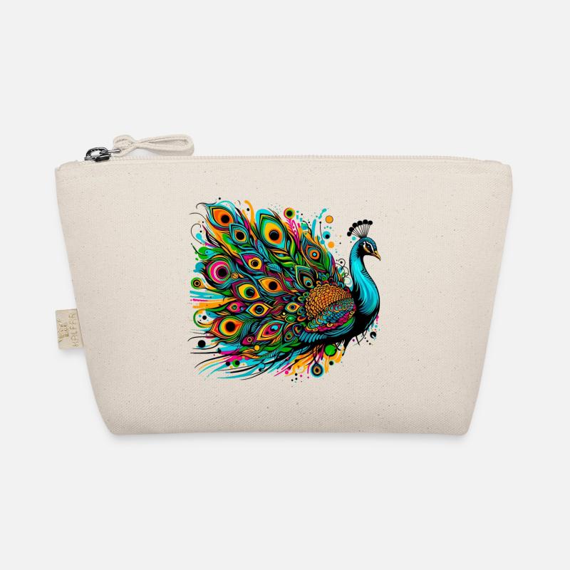 Pfau - Bio-Täschchen - Natur