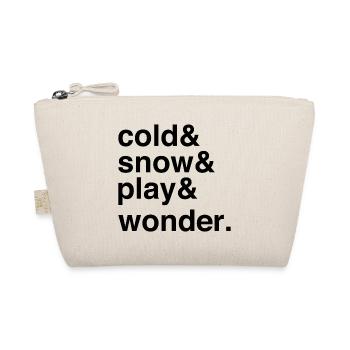 Snowy Fun and Cold Season Holiday Magic - Bio-Täschchen - Natur - Vorne
