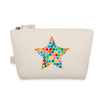 STAR. CHRISTMAS. MERRY CHRISTMAS. MERRY CHRISTMAS - Organic Pouch - nature - Front