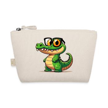 Alligator Crocodile - Organic Pouch - nature - Front