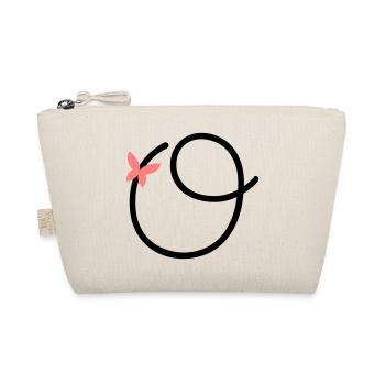 Letter O Butterfly Letter - Organic Pouch - nature - Front