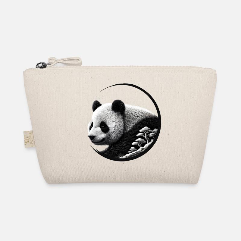 Panda avec forêt – L’élégance amoureuse de la nature Trousse biologique
