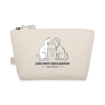 Katze & Hund: Liebe ohne Grenzen - Bio-Täschchen - Natur - Vorne