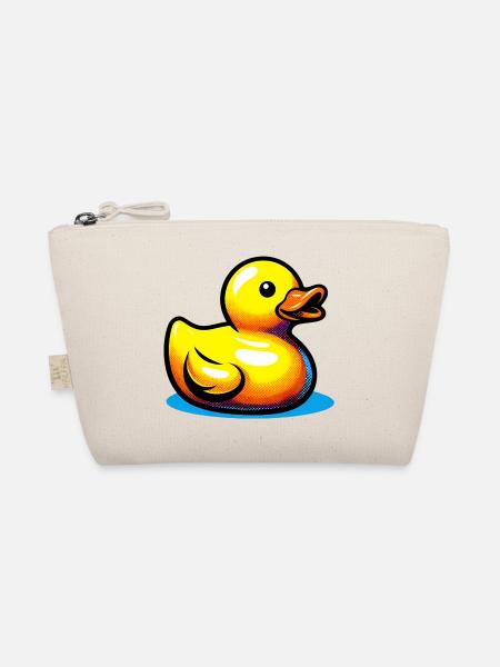 Ente Ente Ente Ente Ente - Bio-Täschchen - Natur - Vorne