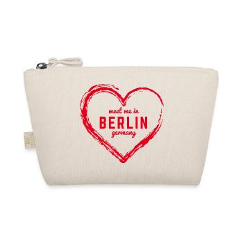 Berlin Germany Fan Flag Design T Shirt - Organic Pouch - nature - Front