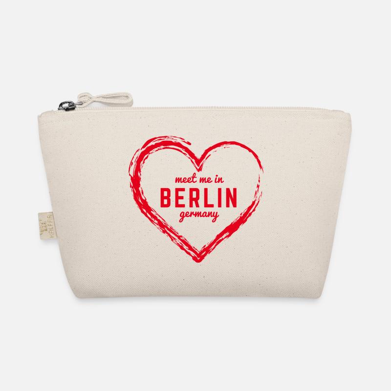 Berlin Germany Fan Flag Design T Shirt Organic Pouch