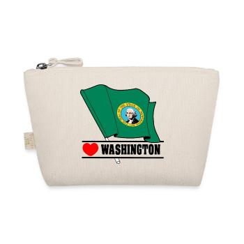 Drapeau Washington coeur WASHINGTON - Trousse biologique - nature - Devant