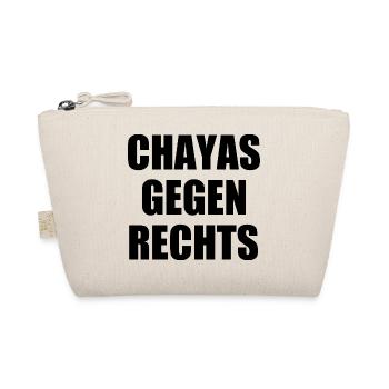 chayas gegen rechts - Bio-Täschchen - Natur - Vorne