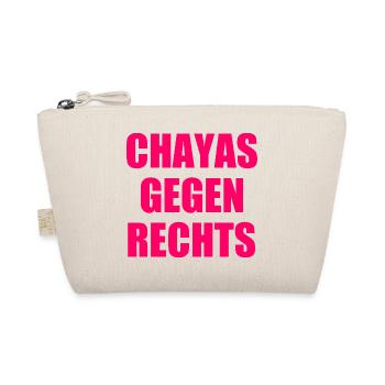 chayas gegen rechts - Bio-Täschchen - Natur - Vorne