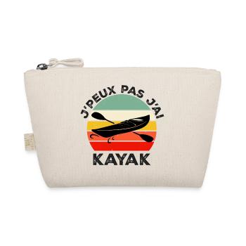 I Can't I Have Kayak, Kayaker, Christmas Gift - Organic Pouch - nature - Front