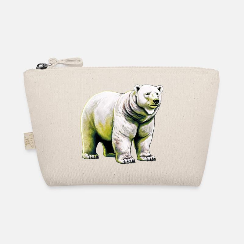 Weißer Eisbär - Bio-Täschchen - Natur