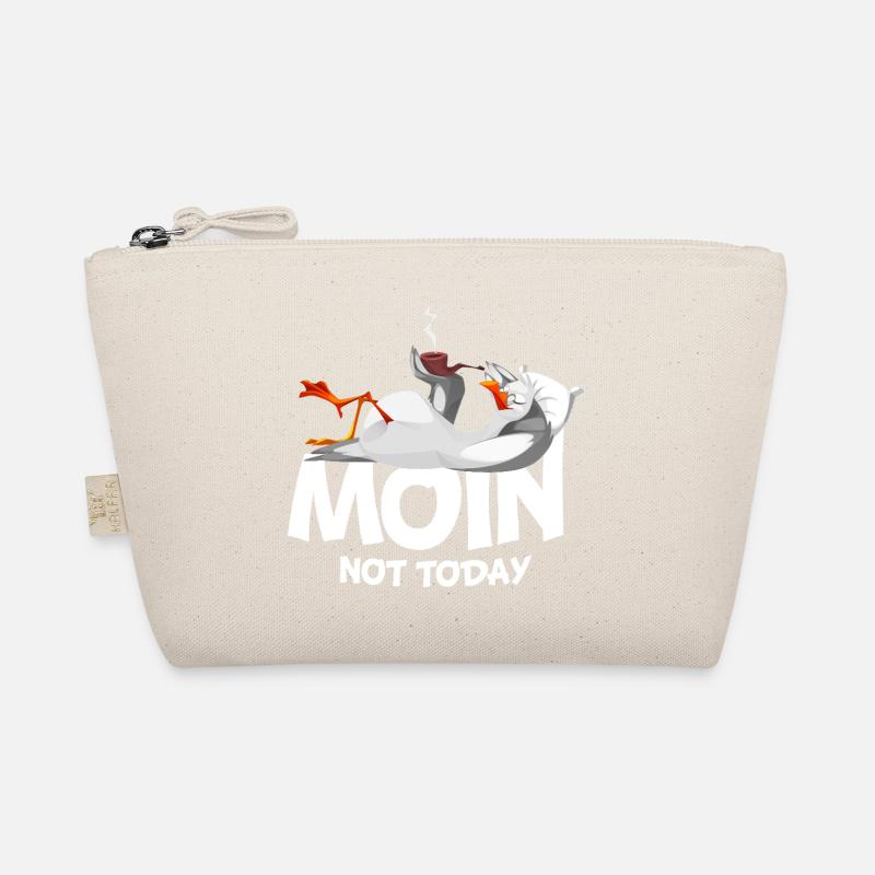 Moin Möwe Vogel Hafen Küste Faul - Bio-Täschchen - Natur