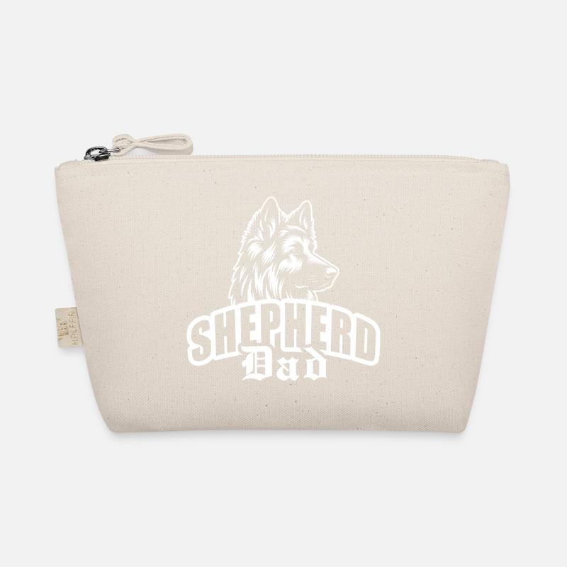 "Shepherd Dad" - mit Hundekopf Bio-Täschchen