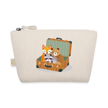 Animal lovers in a suitcase - adventure for children's hearts - Organic Pouch - nature - Front