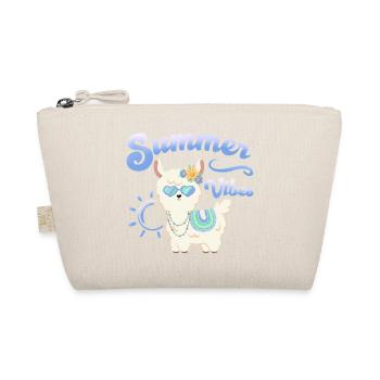 Llama Summer Alpaca - Summer vibes - Summer Mood - Organic Pouch - nature - Front