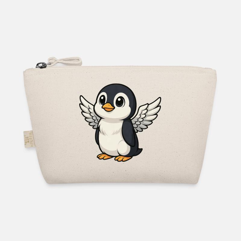 Süßer Pinguin Engel Bio-Täschchen