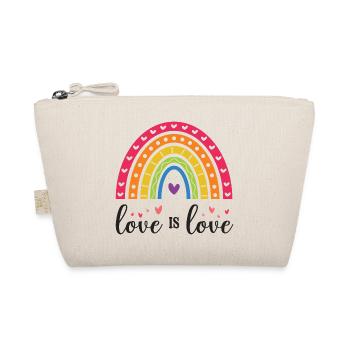 Mois de la fierté LGBT - Love is Love - Trousse biologique - nature - Devant