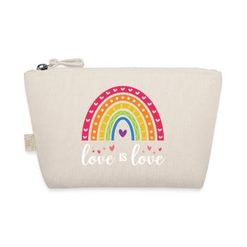 LGBT Pride Month - Liebe ist Liebe - Bio-Täschchen - Natur - Vorne