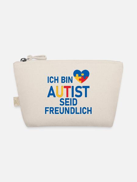 Ich bin Autist seid freundlich - Bio-Täschchen - Natur