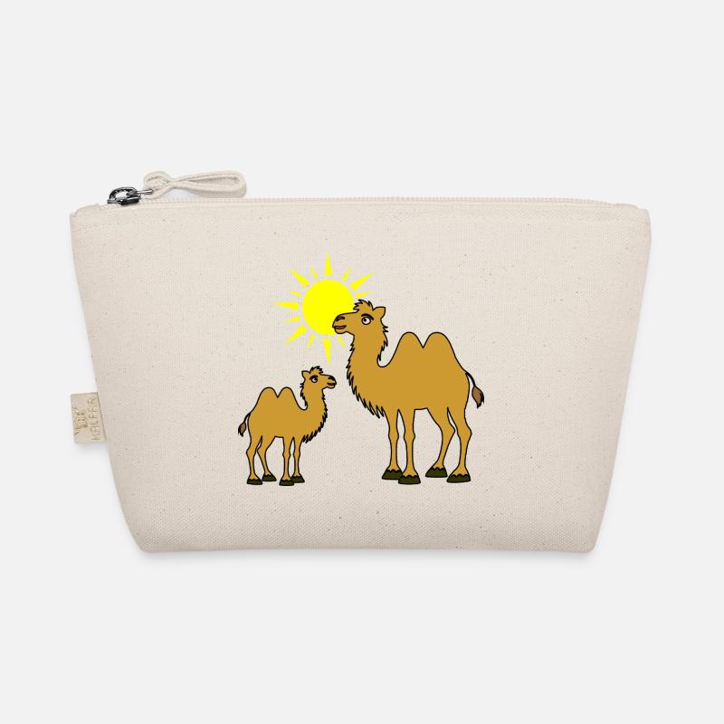 Mutter und Baby Kamel mit Sonne Bio-Täschchen