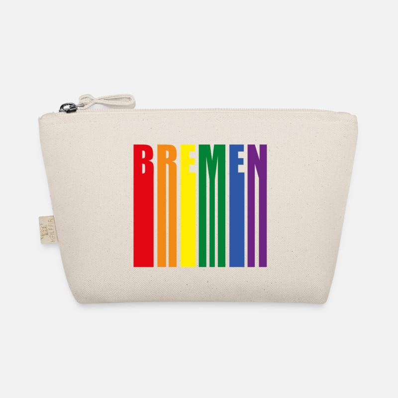 Bremen Rainbow Pride Gift - Organic Pouch - nature