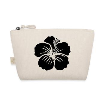 Hibiskus Blume – SVG Schwarz oder Weiß Icon Symbol - Bio-Täschchen - Natur - Vorne