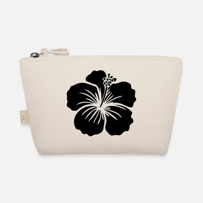 Hibiskus Blume – SVG Schwarz oder Weiß Icon Symbol Bio-Täschchen