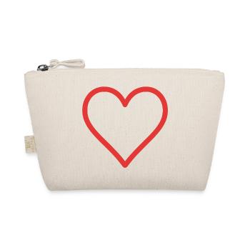 Heart Symbol Love Emotion Feeling Statement Icon - Organic Pouch - nature - Front