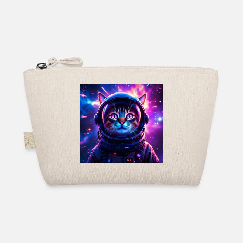 Space Cat - Bio-Täschchen - Natur
