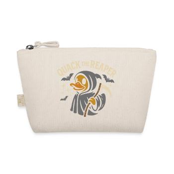 Grim Reaper Rubber Duck with Funny Saying Motif - Organic Pouch - nature - Front