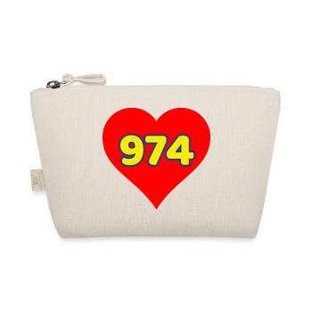 Coeur rouge 974 - Ile de la Réunion - Trousse biologique - nature - Devant