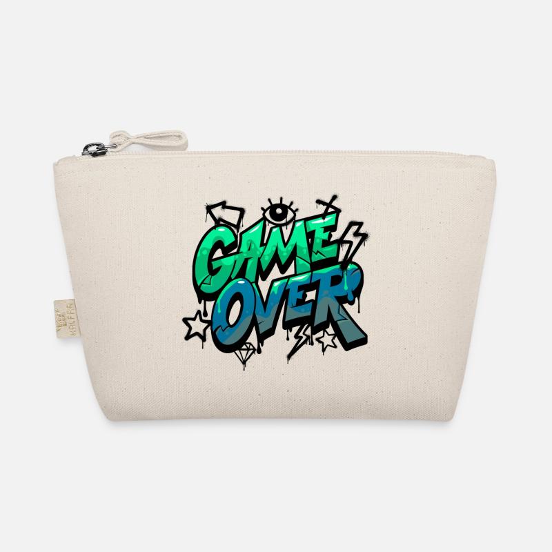 Game Over Neon Graffiti Design Bio-Täschchen
