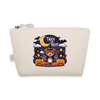 Mignon ours d’Halloween en costume de sorcière - Trousse biologique - nature - Devant