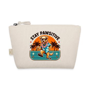 Stay Pawsitive - Hawaii Hund mit Sommer Vibes - Bio-Täschchen - Natur - Vorne