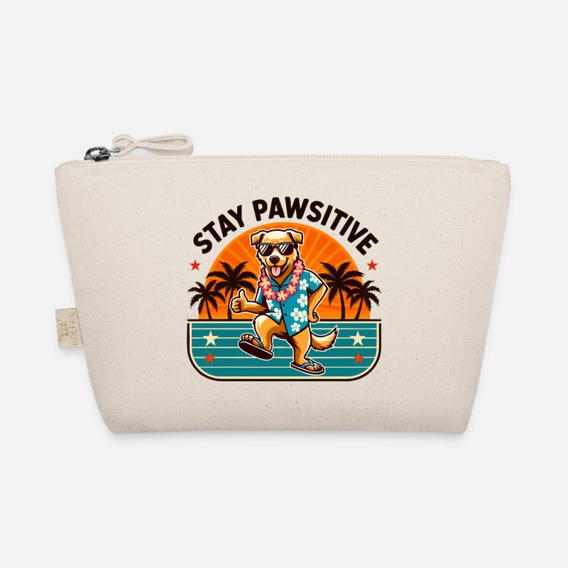 Stay Pawsitive - Hawaii Hund mit Sommer Vibes Bio-Täschchen