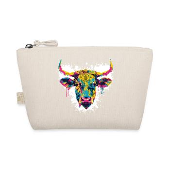 Cow Head Beef Paint Blobs - Organic Pouch - nature - Front