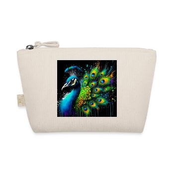 Pfau - Bio-Täschchen - Natur - Vorne