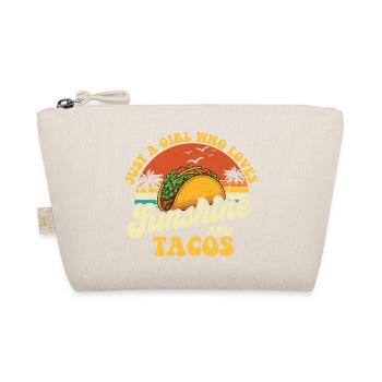 Juste une fille qui aime le soleil et les tacos - Trousse biologique - nature - Devant