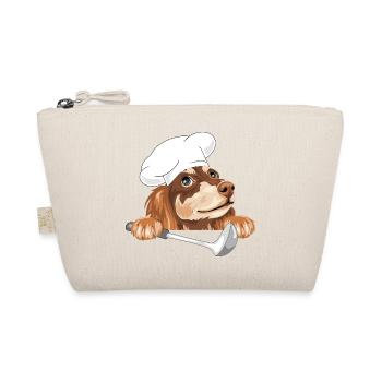 Teckel rêveur cuisinier avec une louche - Trousse biologique - nature - Devant