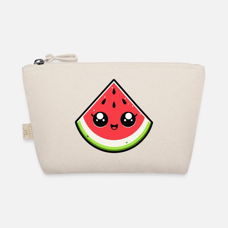 Pastèque kawaii sourire éclatant Trousse biologique