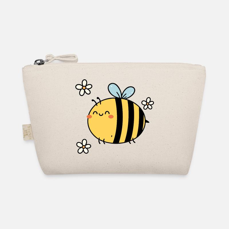 Buzzing with Joy – Kawaii Bee & Blossoms Organic Pouch