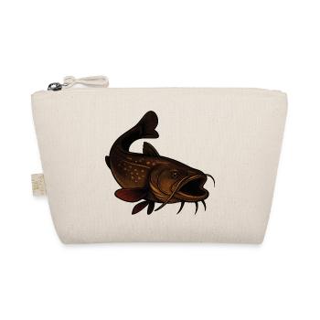 Wels Illustration für Angler und Naturfreunde - Bio-Täschchen - Natur - Vorne