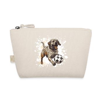 Mastiff Hund Fussball Team - Bio-Täschchen - Natur - Vorne