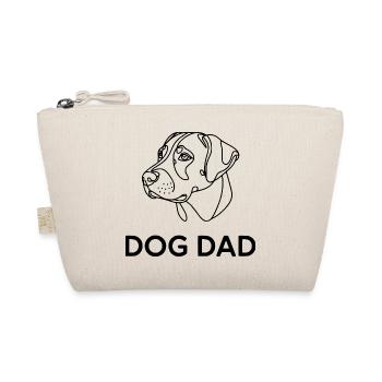 Dog Dad – Minimalist Dog Line Art - Organic Pouch - nature - Front