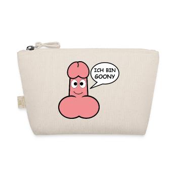 Goony Pink Cartoon Penis Humor - Organic Pouch - nature - Front