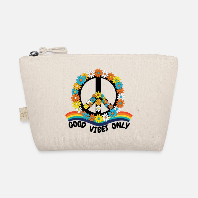 Flower Power Peace – Goood Vibes Only Bio-Täschchen