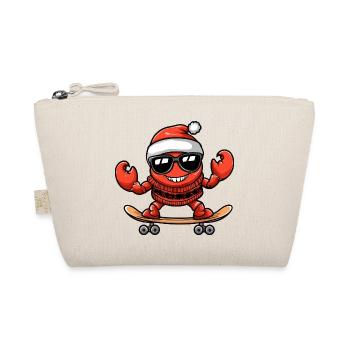 Crab Crab Christmas Funny - Organic Pouch - nature - Front