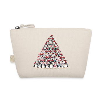 Pingouin de Noël fantaisiste avec arbre de Noël dessin animé - Trousse biologique - nature - Devant